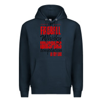 Navy fireball whisky whispers Premium Hoodie - artisFamous