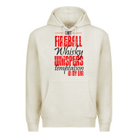 Oatmeal Heather fireball whisky whispers Premium Hoodie - artisFamous