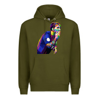Army Green LIONEL MESSI Premium Hoodie - artisFamous