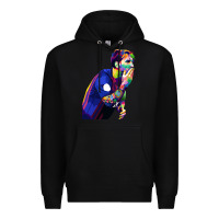 Black LIONEL MESSI Premium Hoodie - artisFamous