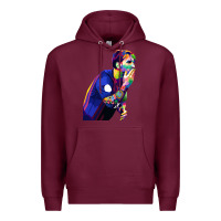Burgundy LIONEL MESSI Premium Hoodie - artisFamous