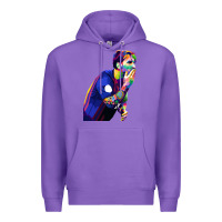 Purple LIONEL MESSI Premium Hoodie - artisFamous