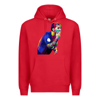 Red LIONEL MESSI Premium Hoodie - artisFamous