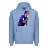 Colony Blue LIONEL MESSI Premium Hoodie - artisFamous