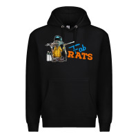 Black fabrats Premium Hoodie - artisFamous