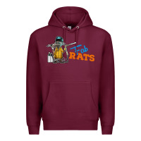Burgundy fabrats Premium Hoodie - artisFamous