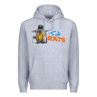 Heather Grey fabrats Premium Hoodie - artisFamous