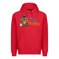 Red fabrats Premium Hoodie - artisFamous