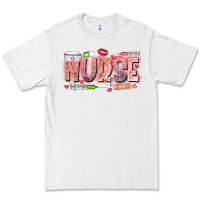 White Nurse Valentine Premium Tee - CowhideDigitalArt
