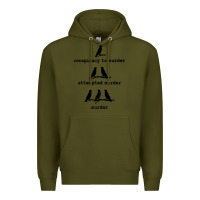 Army Green attempted murder cute Premium Hoodie - artisFamous