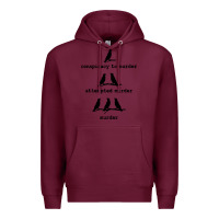 Burgundy attempted murder cute Premium Hoodie - artisFamous