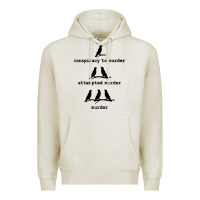 Oatmeal Heather attempted murder cute Premium Hoodie - artisFamous