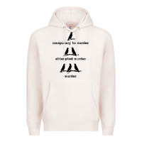 Pale Pink attempted murder cute Premium Hoodie - artisFamous