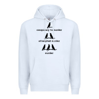 White attempted murder cute Premium Hoodie - artisFamous