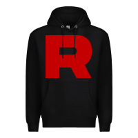 Black r is team rocket Premium Hoodie - artisFamous