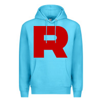 Ocean Blue r is team rocket Premium Hoodie - artisFamous