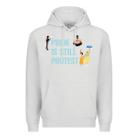 Dove Grey pride is still protest Premium Hoodie - artisFamous