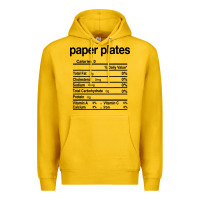 Lemon paper plates nutrition facts funny thanksgiving christmas Premium Hoodie - artisFamous