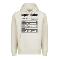 Oatmeal Heather paper plates nutrition facts funny thanksgiving christmas Premium Hoodie - artisFamous