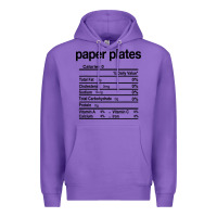 Purple paper plates nutrition facts funny thanksgiving christmas Premium Hoodie - artisFamous