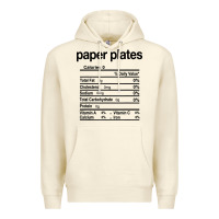 Sandshell paper plates nutrition facts funny thanksgiving christmas Premium Hoodie - artisFamous