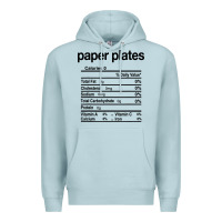 Blue Mist paper plates nutrition facts funny thanksgiving christmas Premium Hoodie - artisFamous