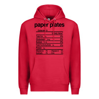 Cardinal paper plates nutrition facts funny thanksgiving christmas Premium Hoodie - artisFamous