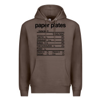 Coffee paper plates nutrition facts funny thanksgiving christmas Premium Hoodie - artisFamous