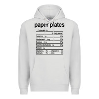 Dove Grey paper plates nutrition facts funny thanksgiving christmas Premium Hoodie - artisFamous