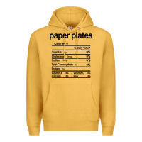 Mustard paper plates nutrition facts funny thanksgiving christmas Premium Hoodie - artisFamous