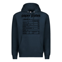 Navy paper plates nutrition facts funny thanksgiving christmas Premium Hoodie - artisFamous