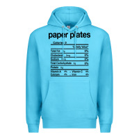Ocean Blue paper plates nutrition facts funny thanksgiving christmas Premium Hoodie - artisFamous
