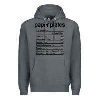 Rock paper plates nutrition facts funny thanksgiving christmas Premium Hoodie - artisFamous