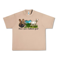 Burro Peace Love Cashmere Goat Urban Heavy Tee - LillyAllenDesigns