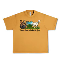 Peanut Butter Peace Love Cashmere Goat Urban Heavy Tee - LillyAllenDesigns