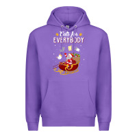 Purple cats for everybody cat christmas ugly christmas sweatshirt Premium Hoodie - artisFamous