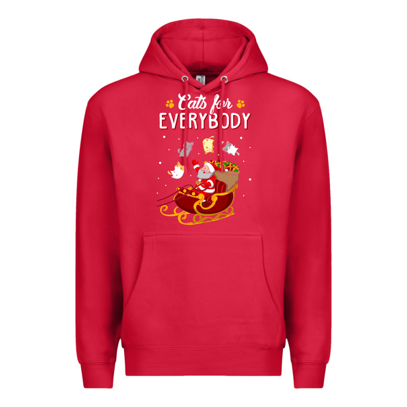Cats For Everybody Cat Christmas Ugly Christmas Sweatshirt Premium Hoodie by artisFamous | Teevron