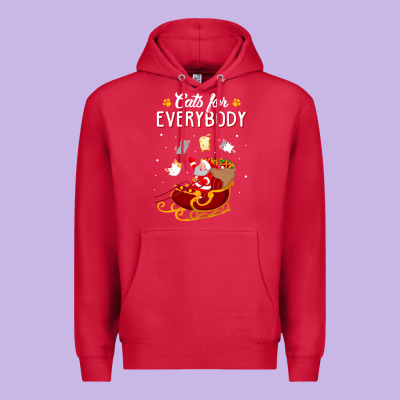 Cats For Everybody Cat Christmas Ugly Christmas Sweatshirt Premium Hoodie Designed By Artisfamous