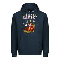 Navy cats for everybody cat christmas ugly christmas sweatshirt Premium Hoodie - artisFamous