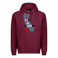 Burgundy made in california Premium Hoodie - artisFamous