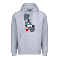 Heather Grey made in california Premium Hoodie - artisFamous