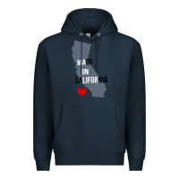 Navy made in california Premium Hoodie - artisFamous