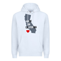 White made in california Premium Hoodie - artisFamous