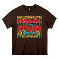 Chocolate Brown baseball is my favorite season tumbler Heavy Core Tee - BundleAndBundleShop