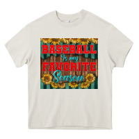 Cream baseball is my favorite season tumbler Heavy Core Tee - BundleAndBundleShop