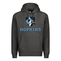 Charcoal Heather phone case john hopkins blue bird Premium Hoodie - artisFamous