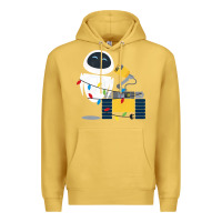 Antique Gold wall e eve christmas light wrap graphic t shirt Premium Hoodie - artisFamous