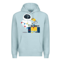 Blue Mist wall e eve christmas light wrap graphic t shirt Premium Hoodie - artisFamous