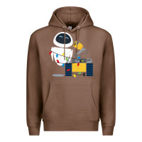 Chestnut wall e eve christmas light wrap graphic t shirt Premium Hoodie - artisFamous