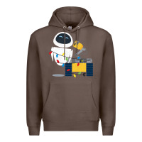 Coffee wall e eve christmas light wrap graphic t shirt Premium Hoodie - artisFamous